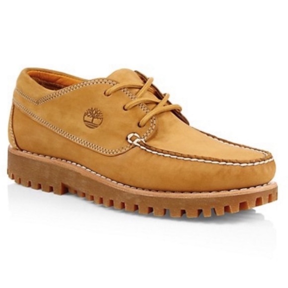 TIMBERLAND • Jackson’s Landing Oxford Wheat Nubuck Loafers MocToe Shoes - Picture 1 of 8